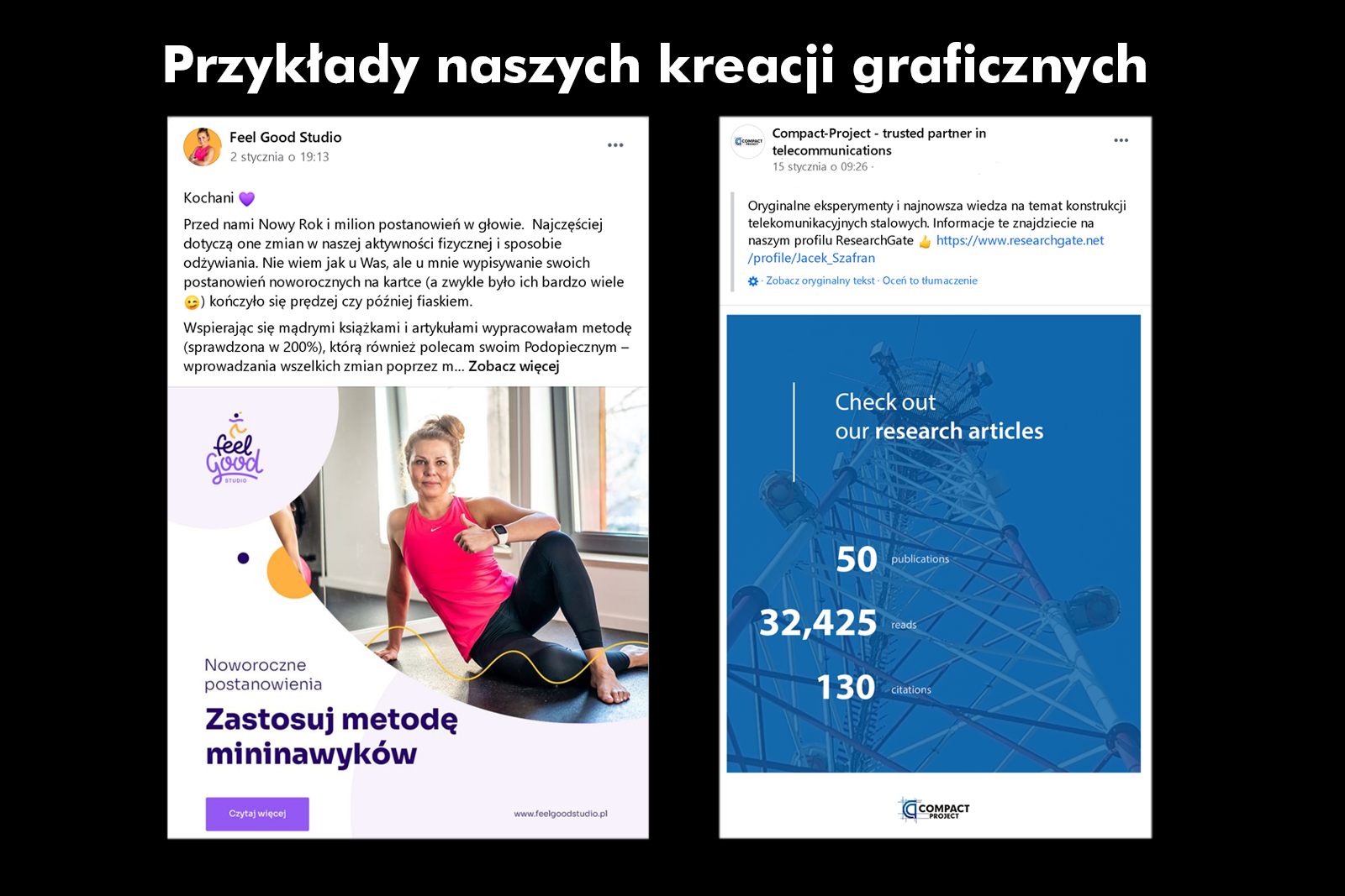 Przykłady naszych kreacji graficznych